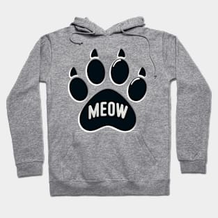 Cat Paw With Meow Hoodie